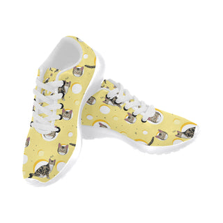American Wirehair White Sneakers for Men - TeeAmazing