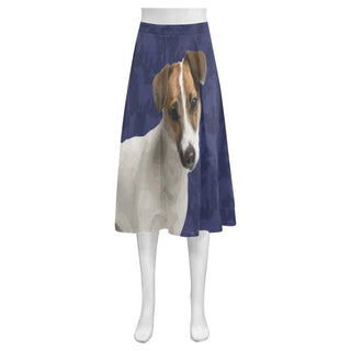 Tenterfield Terrier Dog Mnemosyne Women's Crepe Skirt (Model D16) - TeeAmazing