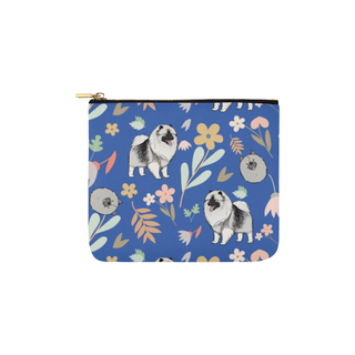 Keeshound Flower Carry-All Pouch 6''x5'' - TeeAmazing