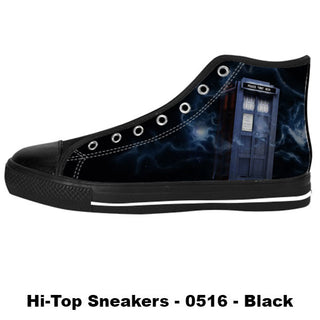 Made only for Real Fans - Tardis Sneakers - TeeAmazing
