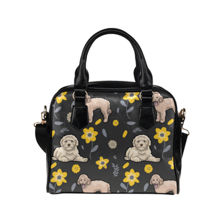 Goldendoodle Flower Shoulder Handbag - TeeAmazing