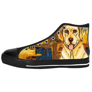 Labrador Retriever Dog Shoes & Sneakers - Custom Labrador Retriever Canvas Shoes - TeeAmazing