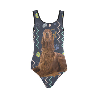 Irish Setter Dog Vest One Piece Swimsuit - TeeAmazing