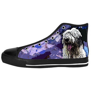 Old English Sheepdog Shoes & Sneakers - Custom Old English Sheepdog Canvas Shoes - TeeAmazing
