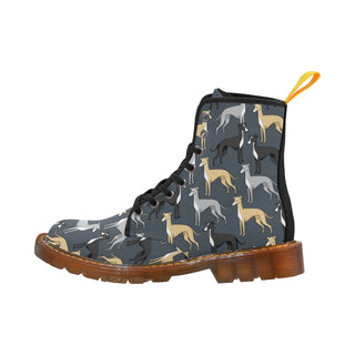 Greyhound Black Boots For Women - TeeAmazing