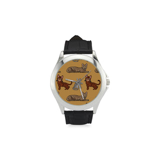 Toyger Women's Classic Leather Strap Watch - TeeAmazing