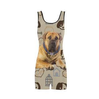 English Mastiff Dog Classic One Piece Swimwear - TeeAmazing