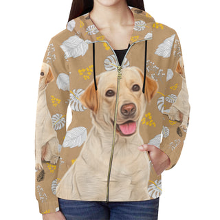 Labrador Retriever Lover All Over Print Full Zip Hoodie for Women - TeeAmazing