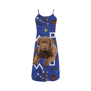 Chesapeake Bay Retriever Dog Alcestis Slip Dress - TeeAmazing