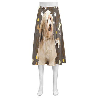 Havanese Dog Mnemosyne Women's Crepe Skirt (Model D16) - TeeAmazing