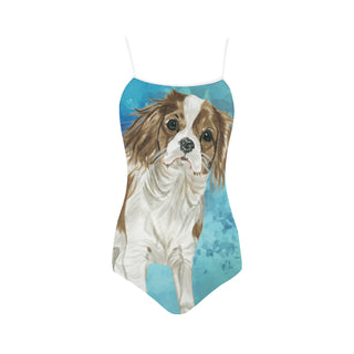 Cavalier King Charles Spaniel Water Colour No.1 Strap Swimsuit - TeeAmazing