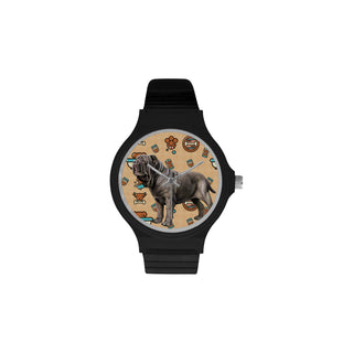 Neapolitan Mastiff Dog Unisex Round Plastic Watch - TeeAmazing