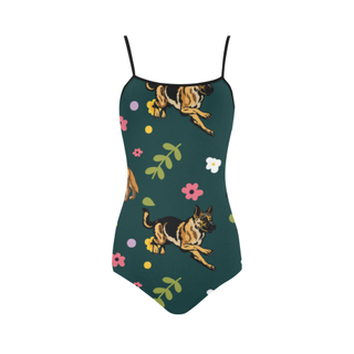 Tervuren Flower Strap Swimsuit ( Model S05) - TeeAmazing