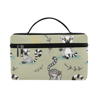 Lemur Pattern Cosmetic Bag/Large - TeeAmazing