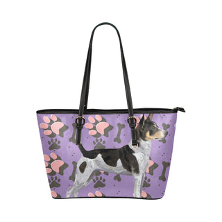 Rat Terrier Leather Tote Bag/Small - TeeAmazing