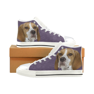 English Pointer Dog White High Top Canvas Shoes for Kid - TeeAmazing