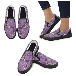 Aphmau Black Women's Slip-on Canvas Shoes - TeeAmazing