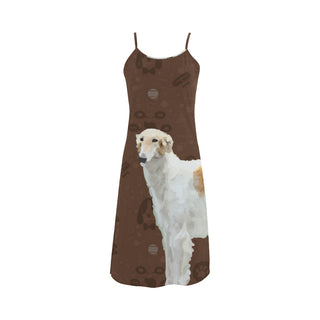 Borzoi Dog Alcestis Slip Dress - TeeAmazing