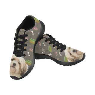 Cavachon Dog Black Sneakers for Women - TeeAmazing