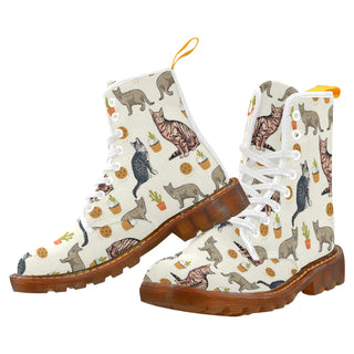 Ocicat White Boots For Men - TeeAmazing