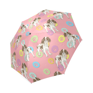 Cavalier King Charles Spaniel Water Colour Pattern No.1 Foldable Umbrella - TeeAmazing
