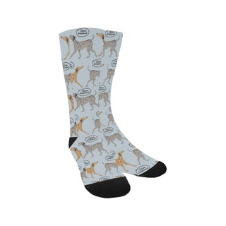 Italian Greyhound Pattern Trouser Socks - TeeAmazing