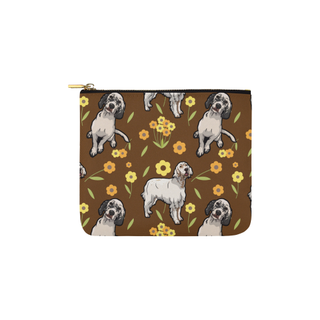 English Setter Flower Carry-All Pouch 6''x5'' - TeeAmazing
