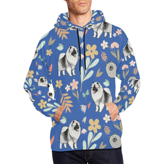 Keeshound Flower All Over Print Hoodie for Men (USA Size) (Model H13) - TeeAmazing