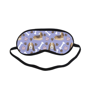 Basset Hound Pattern Sleeping Mask - TeeAmazing