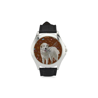 Great Pyrenees Dog Women's Classic Leather Strap Watch - TeeAmazing