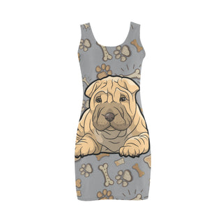 Shar Pei Dog Medea Vest Dress - TeeAmazing