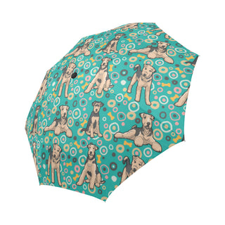 Airedale Terrier Pattern Auto-Foldable Umbrella - TeeAmazing