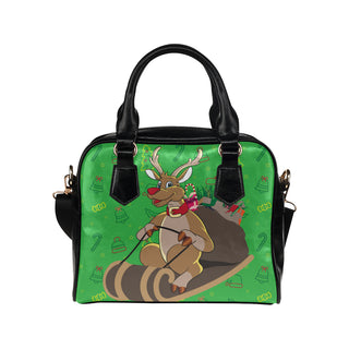 Reindeer Christmas Shoulder Handbag - TeeAmazing