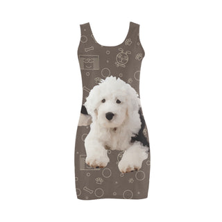 Old English Sheepdog Dog Medea Vest Dress - TeeAmazing