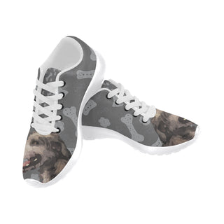 Irish Wolfhound Dog White Sneakers for Men - TeeAmazing