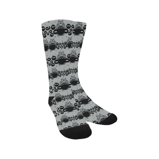 Totoro Pattern Trouser Socks - TeeAmazing