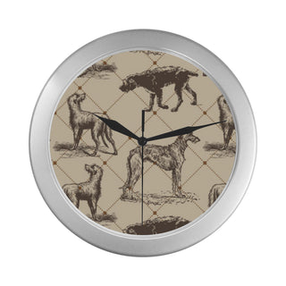 Scottish Deerhounds Silver Color Wall Clock - TeeAmazing