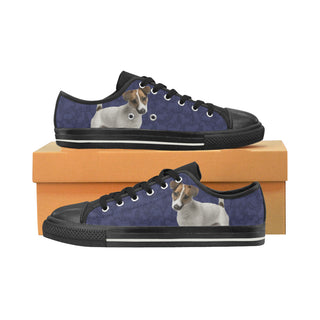 Tenterfield Terrier Dog Black Low Top Canvas Shoes for Kid - TeeAmazing