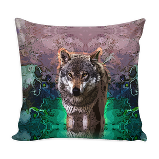 Wolf Pillow Cover - Wolf Accessories - TeeAmazing