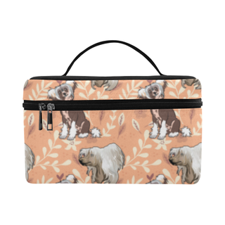 Chinese Crested Flower Cosmetic Bag/Large - TeeAmazing