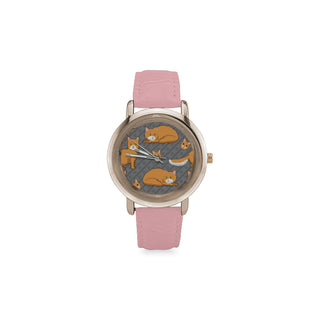 LaPerm Women's Rose Gold Leather Strap Watch - TeeAmazing