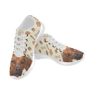 Rhodesian Ridgeback Dog White Sneakers for Women - TeeAmazing