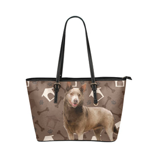 Australian Kelpie Dog Leather Tote Bag/Small - TeeAmazing