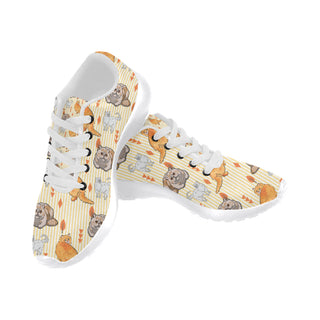 Exotic Longhair White Sneakers Size 13-15 for Men - TeeAmazing