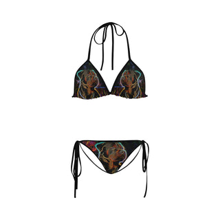 Rottweiler Glow Design 2 Custom Bikini Swimsuit - TeeAmazing