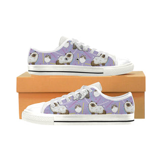 Ragdoll White Low Top Canvas Shoes for Kid - TeeAmazing