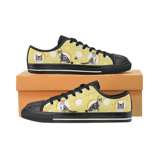 American Wirehair Black Women's Classic Canvas Shoes - TeeAmazing