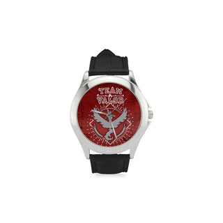 Team Valor Women's Classic Leather Strap Watch - TeeAmazing