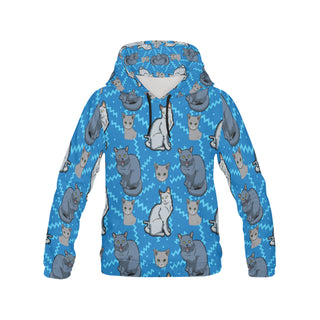 Russian Blue All Over Print Hoodie for Men - TeeAmazing