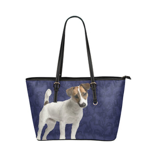Tenterfield Terrier Dog Leather Tote Bag/Small - TeeAmazing